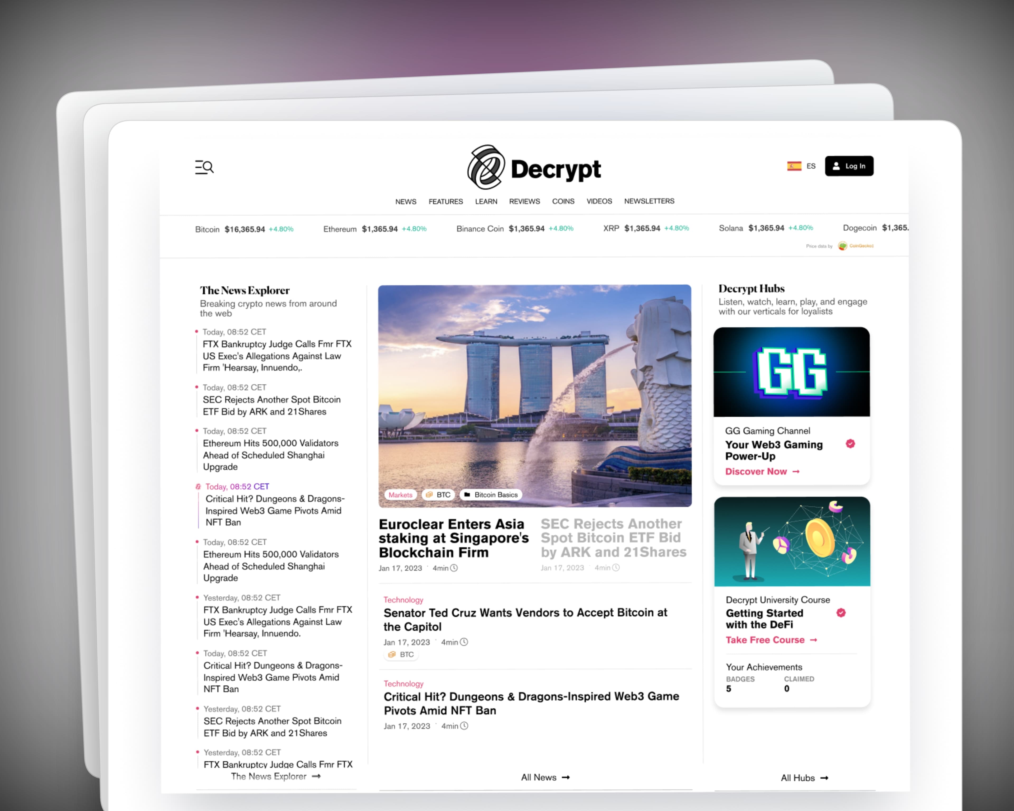 New homepage: three-column layout with optimized ad placement